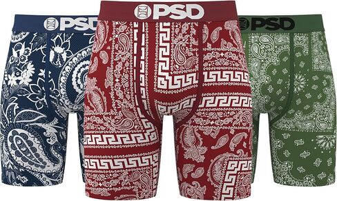PSD Men's Fresh Outdoors 3-Pack Boxer Brief, Multi, XL in Saudi Arabia