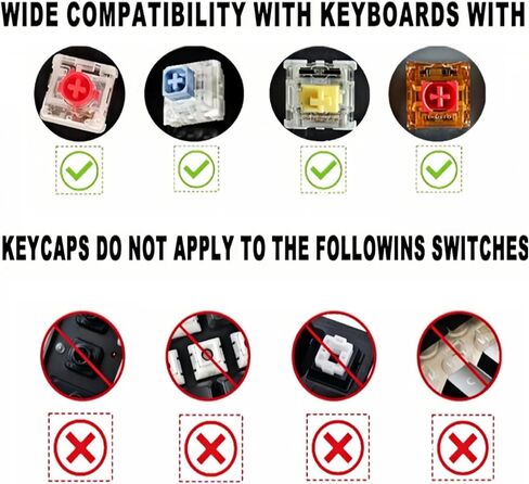 PBT Gradient Red Keycaps, Double-Shot 133-Key Set with Side-Printed Keycaps, Cherry Profile, Gradient Design for Mechanical Keyboards Equipped with Gateron MX Switches in Saudi Arabia