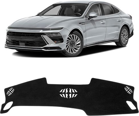 KUST Car Dash Cover for Mazda CX-90/CX90 2024-2026 with HUD Polyester Non-Slip Center Console Dash Cover Interior Accessories for Mazda CX-90/CX90 Custom Fit Dash Mat Sunshade Windshield Glare Black in Saudi Arabia