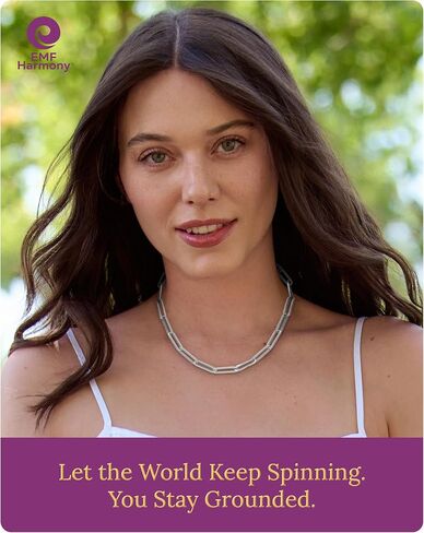 emf harmony chain of love paperclip necklace-18 "مجوهرات مطلية بالذهب أو فضية أو مطلية بالروديوم للنساء تبحث عن التوازن والعافية والأناقة اليومية in Kuwait