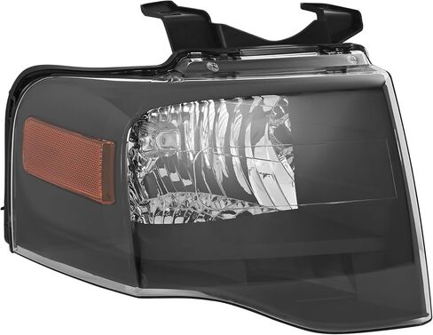 مجموعة Hecasa Left Headbly Termbly متوافقة مع بديل 2007-2014 Ford Expedition لـ 7L1Z13008BB FO2502226 مصباح مصباح أمامي هالوجين مع اللمبة in Saudi Arabia