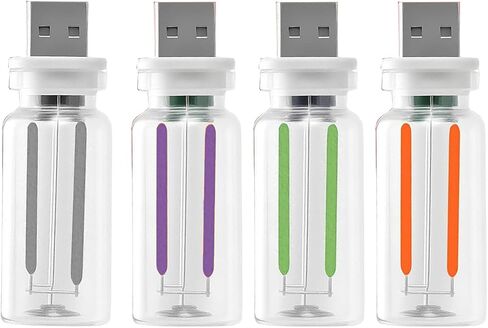 4 PCS CAR USB Light Light Light ، Pluctible Plug-in Retro Car Interior Idaifiial Lights ، Mini Touch Dimmable Bott LED للمركبة ، غرفة النوم ، المدخل ، التخييم ، العطلة (2DRED & 2BLUE) in Kuwait