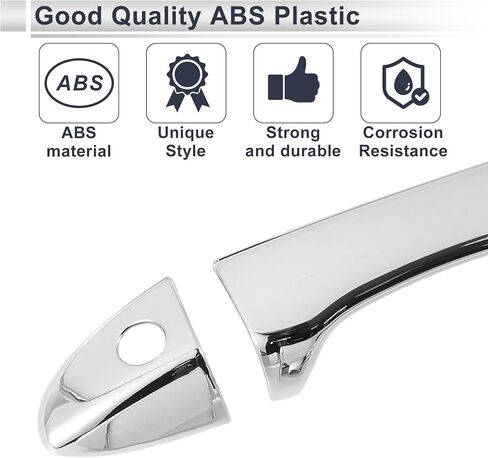 تغطية غطاء مقبض الباب ل Toyota Corolla 2014-2018 غطاء مقبض الباب المتين ABS 1 مجموعة ألياف الكربون أسود in Saudi Arabia
