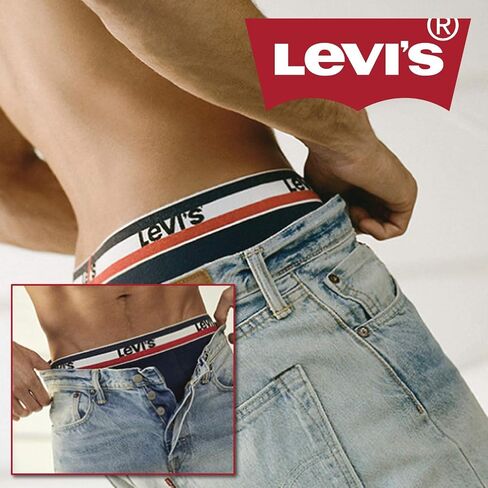 Levi's Mens Boxer Briefs Breathable Stretch Underwear 4 Pack in Saudi Arabia