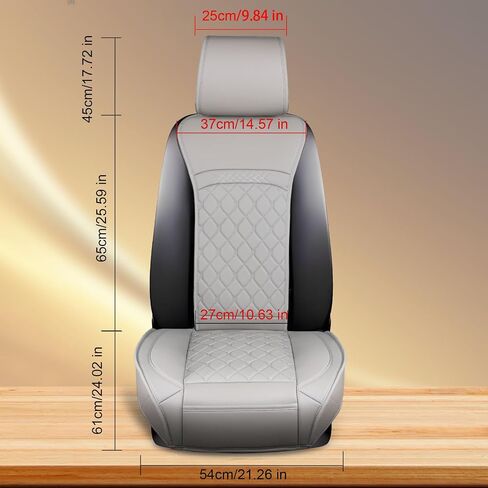 Front Car Seat Covers for Chevy,Leather Waterproof Seat Protector Custom Fit Chevy Chevrolet Silverado 1500 2500 3500 Pickup Trucks,2 Pack,Black in Kuwait