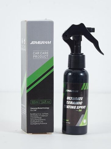 Ceramic Coating Spray for Cars - Ultimate Shine Armor w/Graphene Oxide & Silica Hydrophobic Layer, Waterless Clean, High-Gloss, 10oz - Fits Cars/RVs/Motorcycles/Boats in Kuwait