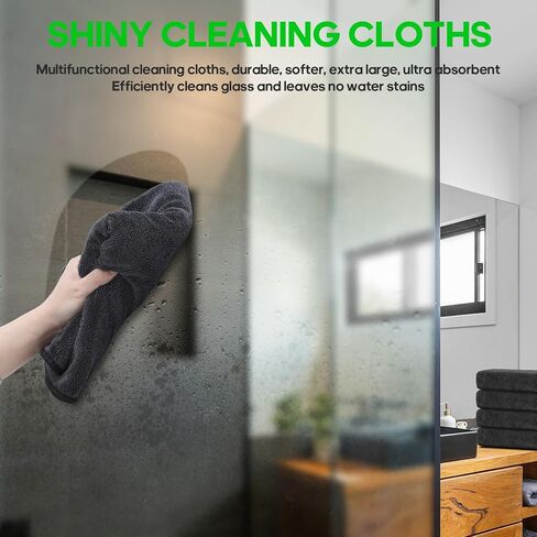 PBHEPJ 2-Pack XXL (48 "× 24") منشفة تجفيف سيارات الألياف الدقيقة ، منشفة تنظيف السيارات على الوجهين مع تقنية الغزل الملتوية ، 1200GSM فائقة الامتصاص ، خالية من الخدش ، قابلة للغسل in Kuwait