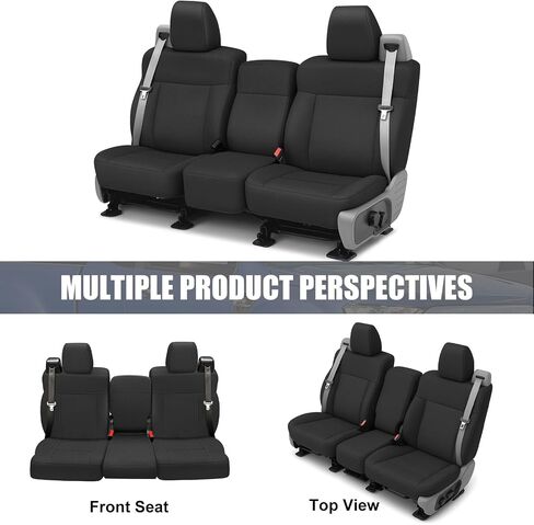 SAPUBK Custom-Fit Full Sets Seat Covers Replace for 2004-2008 F150 XLT Super Cab, Front & Rear Knitted Fabric Composite Soft Foam Lining Airmesh Breathable Seat Cover Cushion in Saudi Arabia