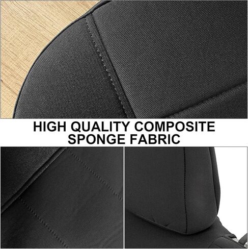 SAPUBK Custom-Fit Full Sets Seat Covers Replace for 2004-2008 F150 XLT Super Cab, Front & Rear Knitted Fabric Composite Soft Foam Lining Airmesh Breathable Seat Cover Cushion in Saudi Arabia