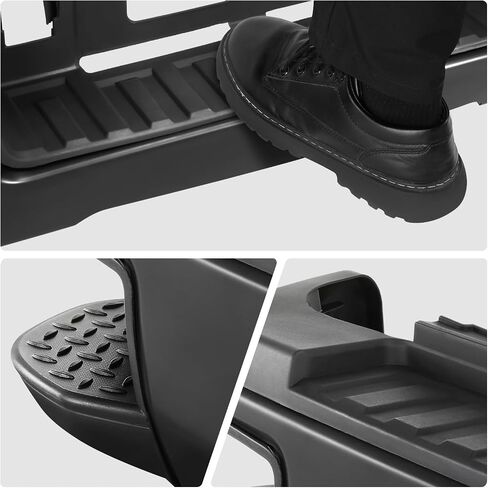 DNA MOTORING Rear Step Bumper Compatible With 2015-2019 Silverado/Sierra 2500HD 3500HD, With Rear Parking Sensor Holes, GM1102563, STEPBUM-10055 in Saudi Arabia