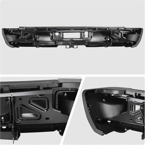 DNA MOTORING Rear Step Bumper Compatible With 2015-2019 Silverado/Sierra 2500HD 3500HD, With Rear Parking Sensor Holes, GM1102563, STEPBUM-10055 in Saudi Arabia