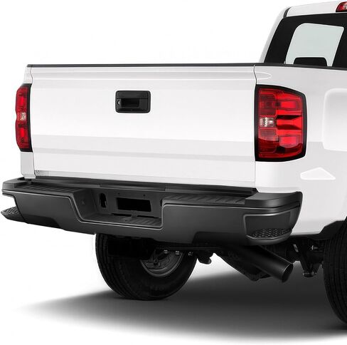 DNA MOTORING Rear Step Bumper Compatible With 2015-2019 Silverado/Sierra 2500HD 3500HD, With Rear Parking Sensor Holes, GM1102563, STEPBUM-10055 in Saudi Arabia