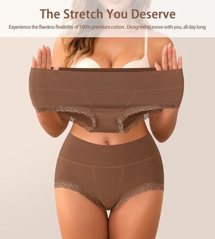 High Waisted Womens Cotton Underwear Tummy Control Comfortable Postpartum Panties Briefs in Saudi Arabia