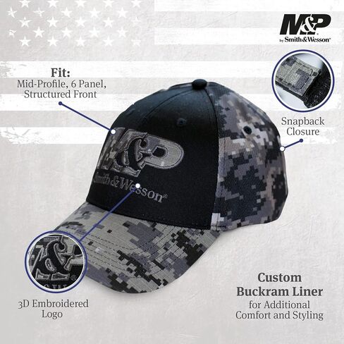 M&P® by Smith & Wesson® Officially Licensed Men's Tactical Hats, Adjustable Snapback, Performance Trucker & Baseball Cap in Saudi Arabia