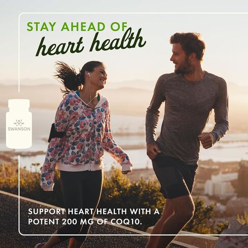 Swanson CoQ10 Cardiovascular Brain Energy and Heart Health Antioxidant Support Supplement 200 mg 90 Capsules in Saudi Arabia