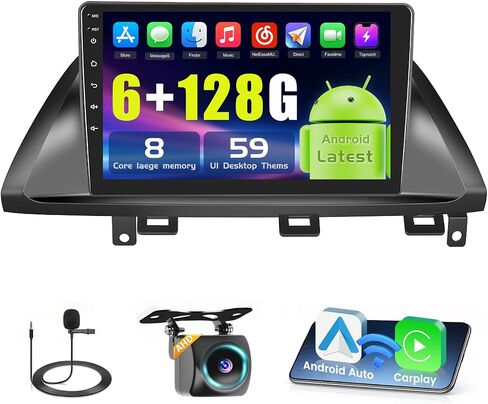 8-core 6+128g Android 13 Car Stereo Radign Radio for Honda Odyssey 2005-2010 ، 10.1 '' HD Touch Screen مع Carplay و Android Auto ، وكاميرا AHD الاحتياطية ، ورابط المرآة ، GPS in Saudi Arabia