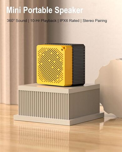Portable Bluetooth Speakers, IPX6 Waterproof Wireless Outdoor Small Speaker with Long Playtime, HD Stereo Bass, Bluetooth 5.3, Electronics for Home, Shower, Outdoors, Travel in Saudi Arabia