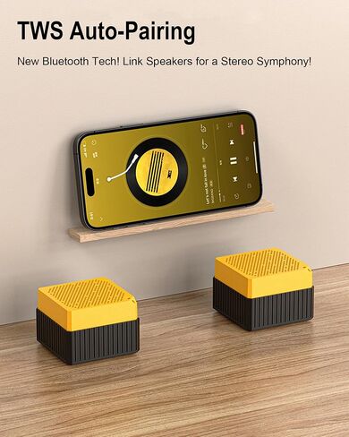 Portable Bluetooth Speakers, IPX6 Waterproof Wireless Outdoor Small Speaker with Long Playtime, HD Stereo Bass, Bluetooth 5.3, Electronics for Home, Shower, Outdoors, Travel in Saudi Arabia