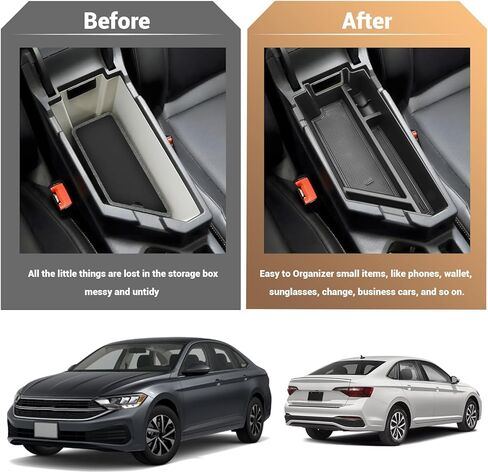 YEE PIN لـ 2024 2025 GMC Terrain Center Console صينية منظم لـ 2018-2024 2025 GMC Terrain Accessories SL/SLE/SLT/AT4/Denali 2024 GMC Terrain Center Console صينية إدراج الأوسط صينية مسند الذراع in Saudi Arabia