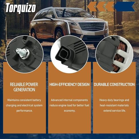 12V 5-Groove Pulley Clockwise Alternator for Subaru Impreza 2004 2005 2006 2007 2008 2009 2010, Forester 2006 2007 2008 2009 2010, Compatible with Saab 9-2X 2006 2.5L in Kuwait