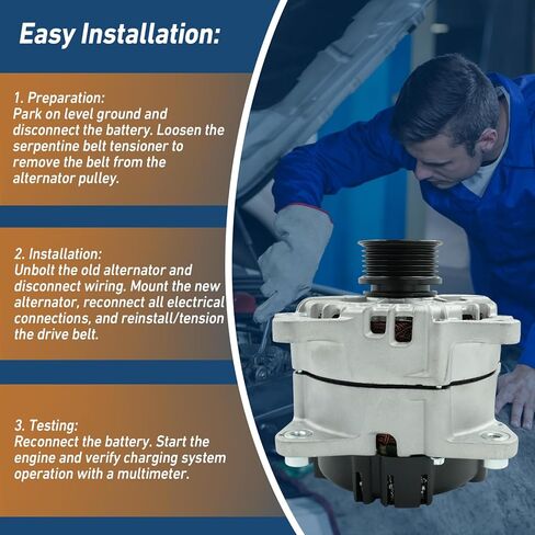 12V 5-Groove Pulley Clockwise Alternator for Subaru Impreza 2004 2005 2006 2007 2008 2009 2010, Forester 2006 2007 2008 2009 2010, Compatible with Saab 9-2X 2006 2.5L in Kuwait