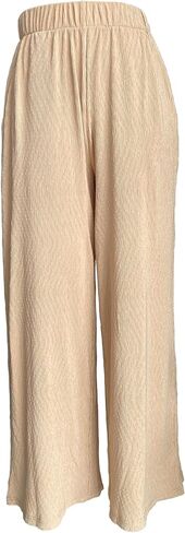 2025 Women Pants Summer Casual Loose Wide Leg Palazzo Pants in Saudi Arabia