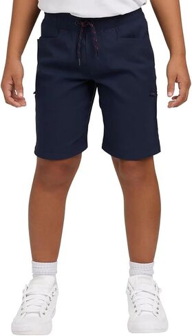 Eddie Bauer Youth Convertible Pull-On Water-Resistant Pants, Green, Small (7/8) in Saudi Arabia