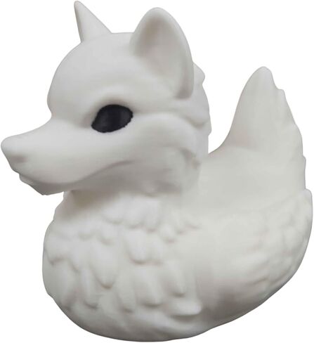 Wolf Duck Figurine – Off-Road Rubber Duck for Duck Duck 4x4, Cruise Ship Ducks & Dashboard Decor – Collectible Animal Mashup Gift, Vehicle Kindness Duck – 3D Printed in Canada in Saudi Arabia