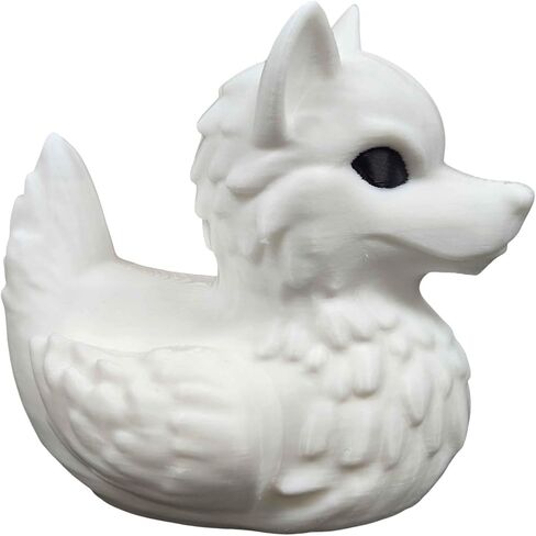 Wolf Duck Figurine – Off-Road Rubber Duck for Duck Duck 4x4, Cruise Ship Ducks & Dashboard Decor – Collectible Animal Mashup Gift, Vehicle Kindness Duck – 3D Printed in Canada in Saudi Arabia