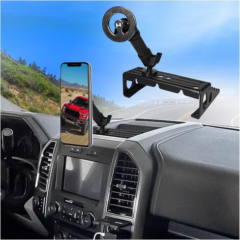 2Ways 2022 F250 Metal Dash Platform Phone Mount Phone Holder for 2015-2018 2019 2020 F ord F150 2017-2022 F250/F350 Super Duty Cell Phone Holder Dash Phone Mount F150 Dash Mount in Saudi Arabia