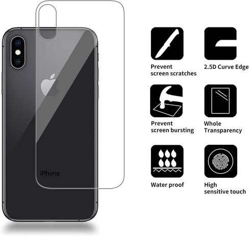 3 Pack Glass Back Screen Protector Compatible for iPhone 15 6.1-Inch [9H Hardness]-HD Back Tempered Glass, Scratch Resistant,Easy Install，Crystal Clear in Saudi Arabia