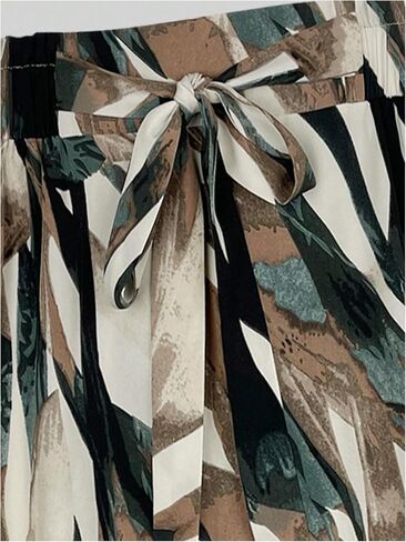 Gorglitter Women's Bow Midi Skirt Y2K Color Block Tie Bitted High High in Kuwait