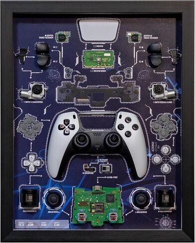 تم تفكيكه حتى NY PS5 وحدة تحكم مزدوجة الإطار ، PS5 تحكم Teardown ، الفنون الجدار المفككة ، ديكور الجدار ، هدية لعشاق اللعبة (الأصل) in Saudi Arabia