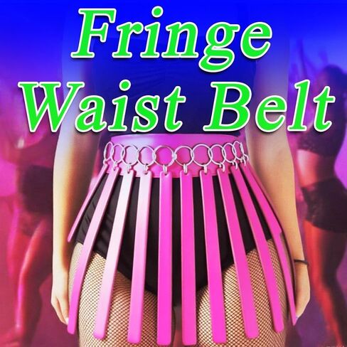 Leather Waist Belt Fringe Black Fashion Rave Body Harness for Women in Saudi Arabia