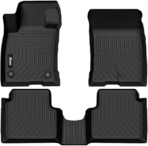 FREEMOTOR802 All Weather 3D TPE Car Floor Mats, Compatible with 2015-2020 BMW 4-Series Gran Coupe F36 AWD Models, Black Carpets Liners 3PCS Interior Front Rear 1st 2nd Row Protector in Saudi Arabia