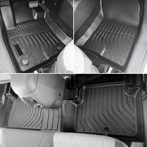 FREEMOTOR802 All Weather 3D TPE Car Floor Mats, Compatible with 2015-2020 BMW 4-Series Gran Coupe F36 AWD Models, Black Carpets Liners 3PCS Interior Front Rear 1st 2nd Row Protector in Saudi Arabia