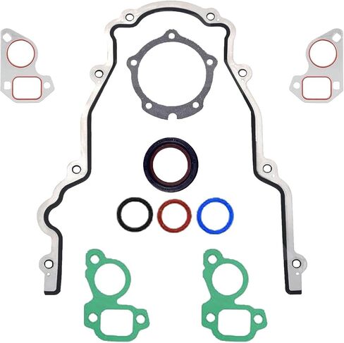 LS Gasket Kit لمحركات GM LS Series V8 تناسب 4.8L 5.3L 5.7L 6.0L 6.2L CHEVROLET GMC CADILLAC PONTIAC SAAB - تشمل OIL PAN OS30693R ، غطاء التوقيت الأمامي TCS45993 & Valve Cover VS50504R1 GUSKETS in Kuwait