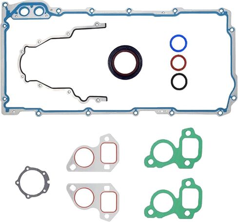 LS Gasket Kit لمحركات GM LS Series V8 تناسب 4.8L 5.3L 5.7L 6.0L 6.2L CHEVROLET GMC CADILLAC PONTIAC SAAB - تشمل OIL PAN OS30693R ، غطاء التوقيت الأمامي TCS45993 & Valve Cover VS50504R1 GUSKETS in Kuwait