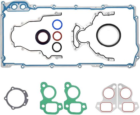 LS Gasket Kit لمحركات GM LS Series V8 تناسب 4.8L 5.3L 5.7L 6.0L 6.2L CHEVROLET GMC CADILLAC PONTIAC SAAB - تشمل OIL PAN OS30693R ، غطاء التوقيت الأمامي TCS45993 & Valve Cover VS50504R1 GUSKETS in Kuwait