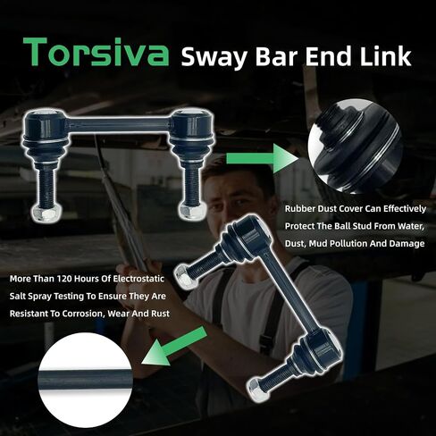 K750578 K750579 2PCS Front Stabilizer Sway Bar Bar Links Fit for Dodge 2011 2012 2013 2015 2015 Durango ، for Jeep 2011 2012 2014 2015 Grand Cherokee V8 5.7L/V6 3.6L/V6 3.0L. in Kuwait