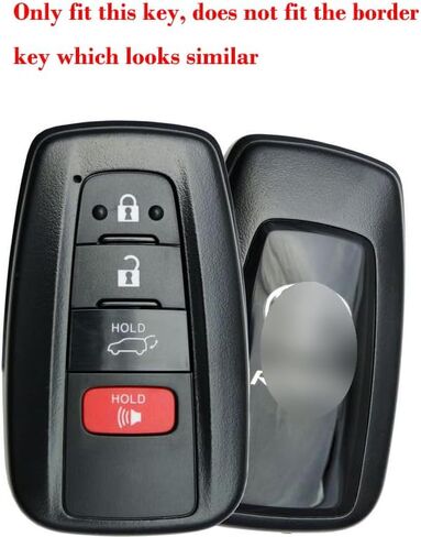 Carbon Pattern Key Fob Cover Case Protector for Toyota Camry 2018-2024 XLE XSE LE SE Corolla Avalon C-HR Highlander Prius RAV4 4Runner Prado in Saudi Arabia