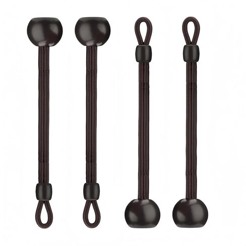 Bungee Tie Down Conversion of Exterior Sun Shades Roller up Blinds,Indoor/Outdoor ，Bungee tie is a Necessary Accessory to Secure Curtains(Beige, 6 in 2pcs) in Saudi Arabia