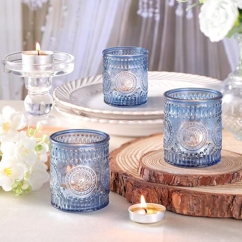 36 Pcs Green Votive Candle Holders, Glass Tea Light Candle Holders for Wedding Centerpiece, Table Centerpiece, Home and Party Decorations in Saudi Arabia