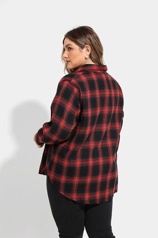 RITERA Womens Plus Size Button Down Shirts Long Sleeve Collared Dress Shirts Oversized Work Blouses Casual Tops XL-5XL in Saudi Arabia