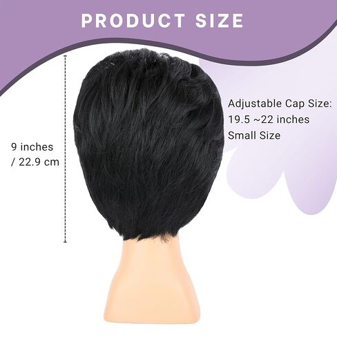 Short Green Synthetic Hair Costume Wig with 2 PCS Tattoos – Natural Looking Cosplay Wigs for Halloween Party, Cosplay Events (Green) in Kuwait