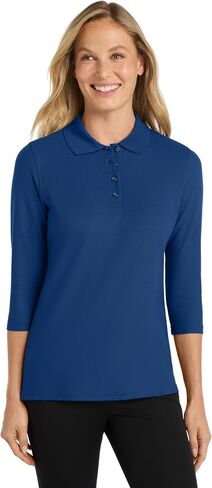 Port Authority Ladies Silk Touch 3/4-Sleeve Polo. L562 in Saudi Arabia