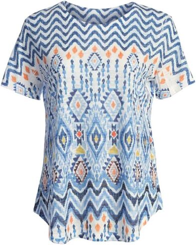 Jess & Jane Burnout Short-Sleeve Top - AJ4 in Kuwait