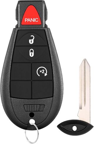 2 PCS Key FOB استبدال نوبات ل Dodge RAM 1500 2013 2014 2015 2015 2015 2017 2018 2019 2019 2020 2021 DODGE RAM 2500 3500 4500 5500 2013-2018 CAR KEYLON ENTRENT REMOTE CONTROL GQ4-53T in Kuwait