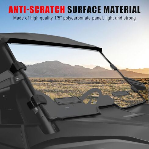 Dark Tinted Half Windshield for Honda Talon 1000, PC Hard-coated Scratch Shock Resistant Front 1/2 Half Windscreen for Honda Talon 1000R 1000X 1000X-4 2019-2024 Accessories in Kuwait