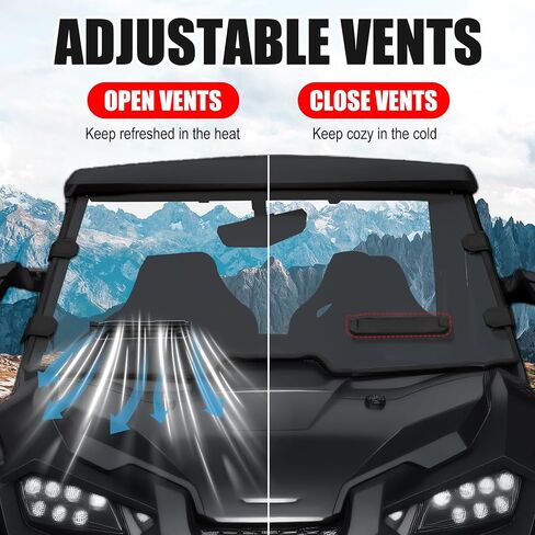 Dark Tinted Half Windshield for Honda Talon 1000, PC Hard-coated Scratch Shock Resistant Front 1/2 Half Windscreen for Honda Talon 1000R 1000X 1000X-4 2019-2024 Accessories in Kuwait